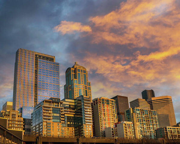 Seattle Art Print featuring the photograph Stormy Seattle by Jerry Cahill