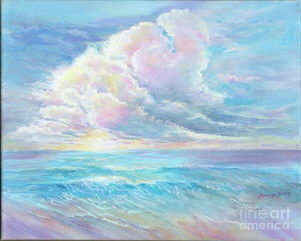 Sky Art Print featuring the painting Surf and Sky by Marilyn Young