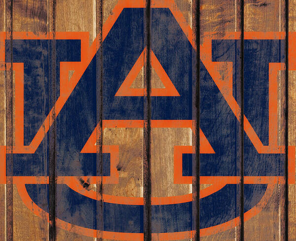 Auburn Tigers Art Print featuring the mixed media The Auburn Tigers 1a by Brian Reaves