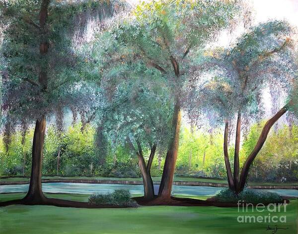 Hilton Head Art Print featuring the painting The Villa by Stacey Zimmerman