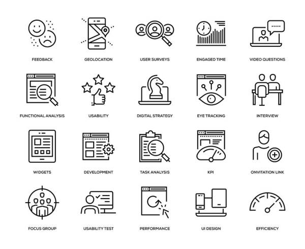 Expertise Art Print featuring the drawing User Experience Icon Set by Enis Aksoy