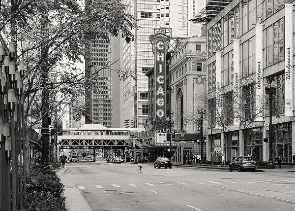 Chicago Art Print featuring the photograph Chicago Theatre - French Baroque out of a movie #1 by Alexandra Till