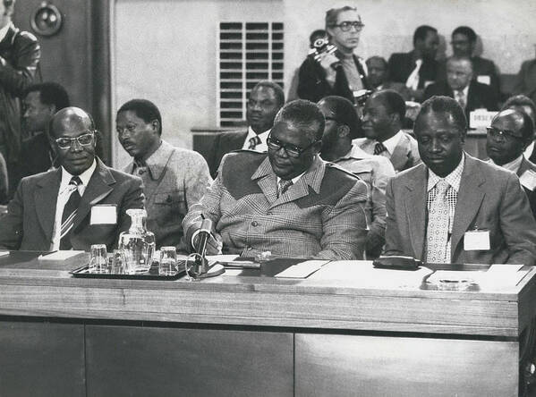retro Images Archive Art Print featuring the photograph Geneva-conference On Rhodesia #1 by Retro Images Archive