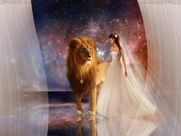 In His Presence Art Print featuring the digital art In His Presence by Jennifer Page
