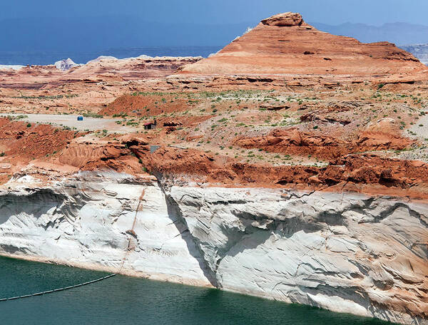 America Art Print featuring the photograph Low Water Levels In Lake Powell #1 by Jim West