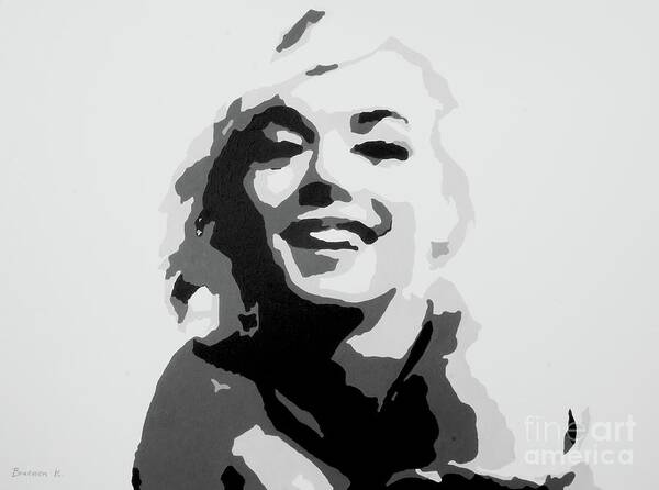 Marilyn Monroe Art Print featuring the painting Marilyn Monroe #2 by Katharina Bruenen