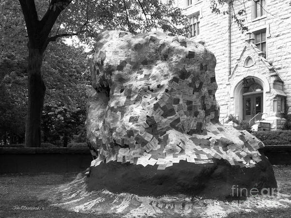 American Art Print featuring the photograph Northwestern University The Rock #1 by University Icons