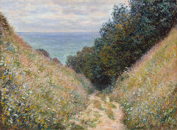 Claude Monet Art Print featuring the painting Road At La Cavee #1 by Claude Monet