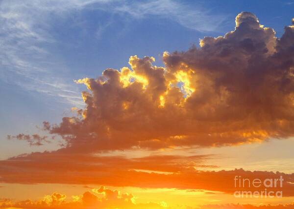 Sunset Art Print featuring the photograph To God be the glory #1 by Robert Pearson