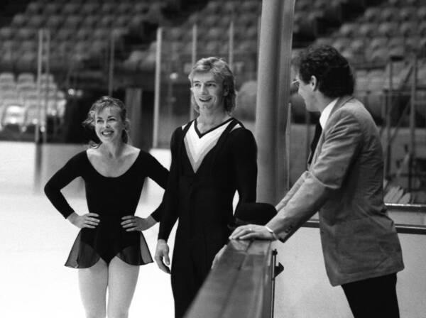 Torvill And Dean Art Print featuring the photograph Torvill and Dean #1 by Nancy Clendaniel