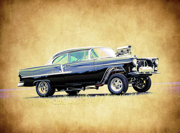 Classic Art Print featuring the photograph 1955 Chevy Gasser by Steve McKinzie