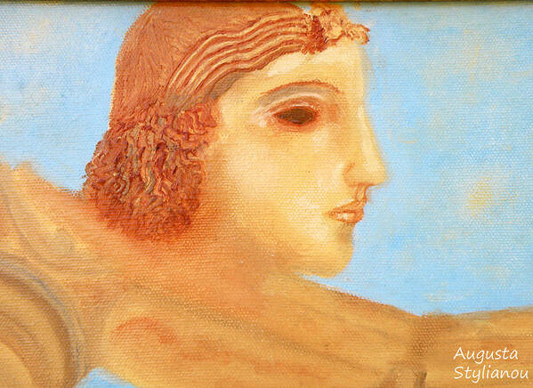 Augusta Stylianou Art Print featuring the painting Apollo Hylates by Augusta Stylianou