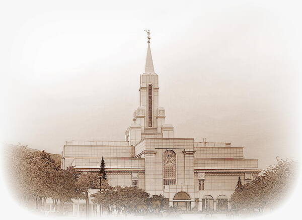 Bountiful Art Print featuring the photograph Bountiful Utah LDS Temple #2 by Nathan Abbott