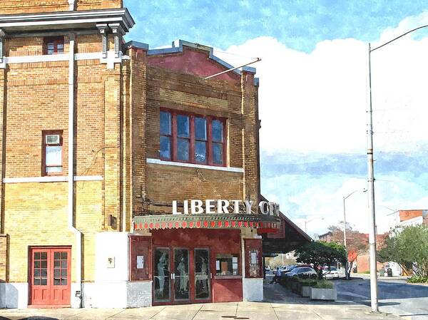 Liberty Art Print featuring the mixed media Liberty Theatre #2 by James Spears