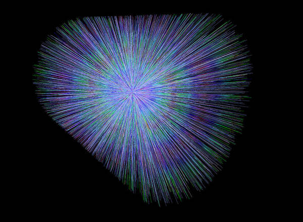 Particle Art Print featuring the photograph Particle Collision #2 by Cern/science Photo Library