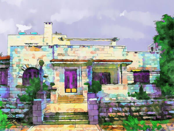 Jordan Art Print featuring the digital art Jordan/Amman/old house #26 by Fayez Alshrouf