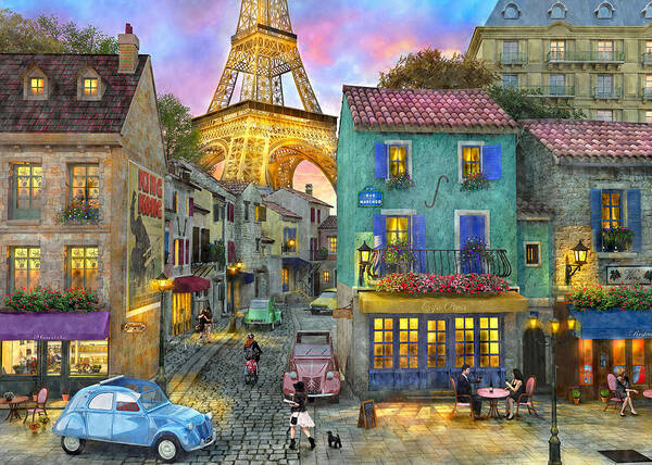 1617) Sunset in Paris; Dominic Davison - 3000 peças