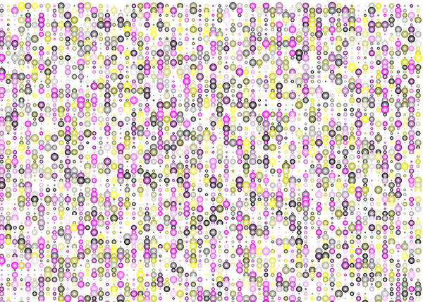 Abstract Digital Algorithm Rithmart Art Print featuring the digital art 5x7.9 by Gareth Lewis