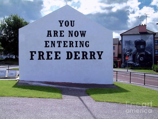 Free Derry Corner Art Print featuring the photograph Free Derry Corner 4 by Nina Ficur Feenan