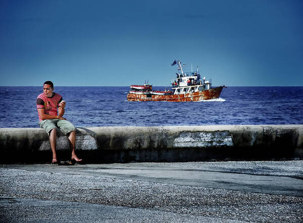 Cuba Art Print featuring the photograph 90 Miles by Patrick Boening