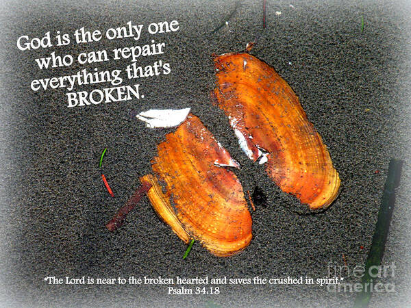 Brokenhearted Art Print featuring the photograph A Psalm For The Brokenhearted by Kathy White