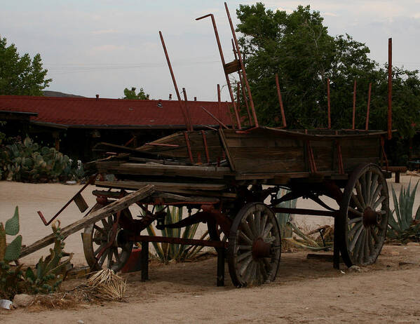 California Art Print featuring the photograph Abandoned Wagon by Karen Harrison Brown