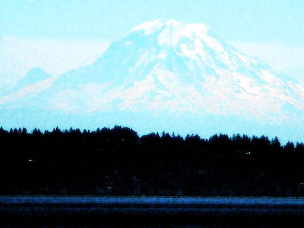 Mount Rainier Art Print featuring the photograph Above It All by David Trotter