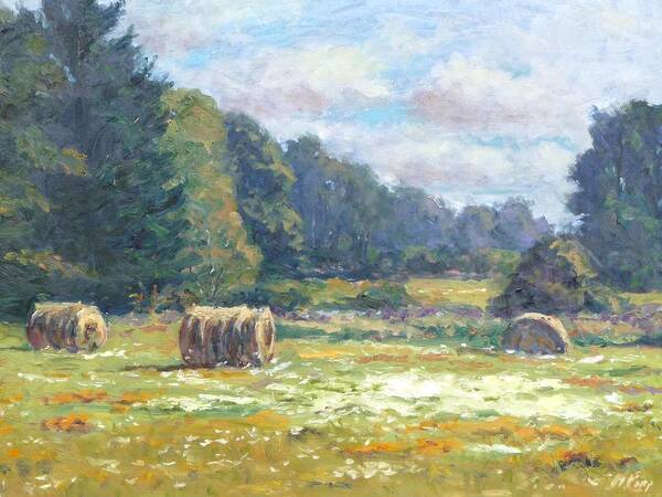 Impressionism Art Print featuring the painting Across the Fields by Michael Camp