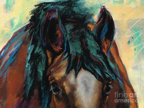 Horse Art Art Print featuring the painting All Knowing by Frances Marino