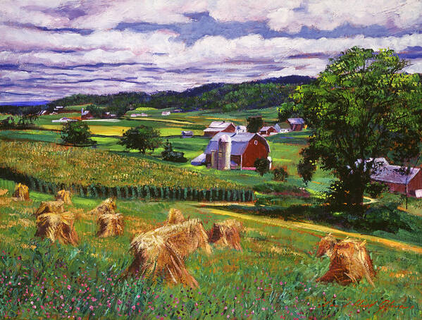 Landscape Art Print featuring the painting American Heartland by David Lloyd Glover