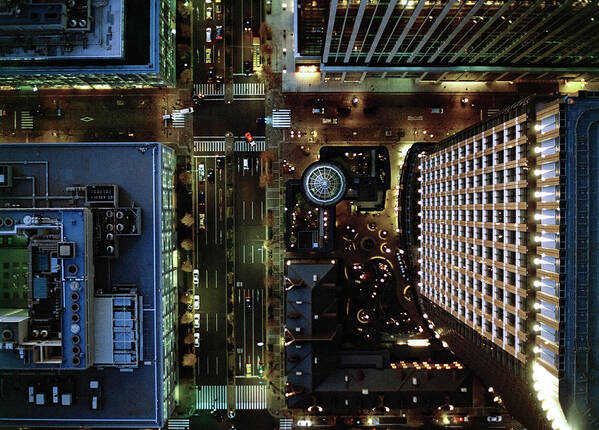 Majestic Art Print featuring the photograph Ariel View Of Marunouchi, Tokyo At by Michael H