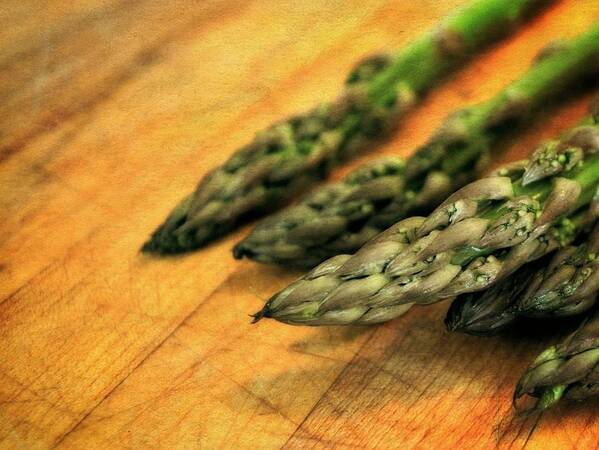 Cooking Art Print featuring the photograph Asparagus Tips by Michelle Calkins