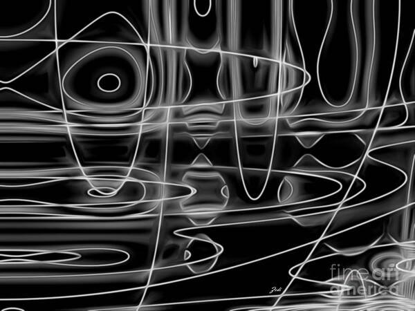Abstract Art Art Print featuring the digital art Astratto - Abstract 74 by - Zedi -