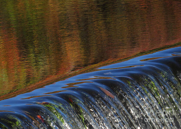 Autumn Art Print featuring the photograph Autumn Over the Falls by Lili Feinstein