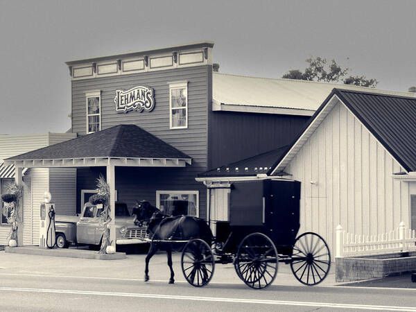Amish Art Print featuring the photograph Back In Time by Ken Krolikowski