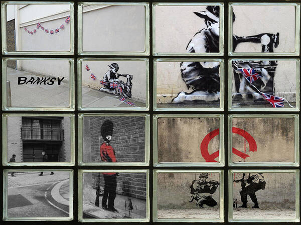 Banksy Art Print featuring the photograph Banksy Street Art by David French