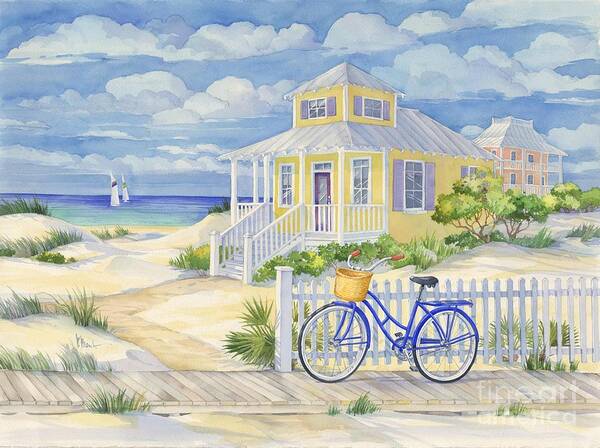 #faatoppicks Art Print featuring the painting Beach Cruiser by Paul Brent