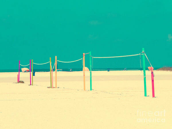 Beach Art Print featuring the photograph Beach Volleyball by Valerie Reeves