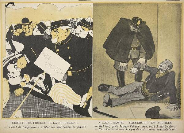 French Art Print featuring the drawing Before Protesting In The Street, After by Francisco Sancha y Lengo