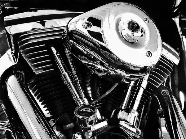 Motorcycle Art Print featuring the photograph Big V2 by David Manlove