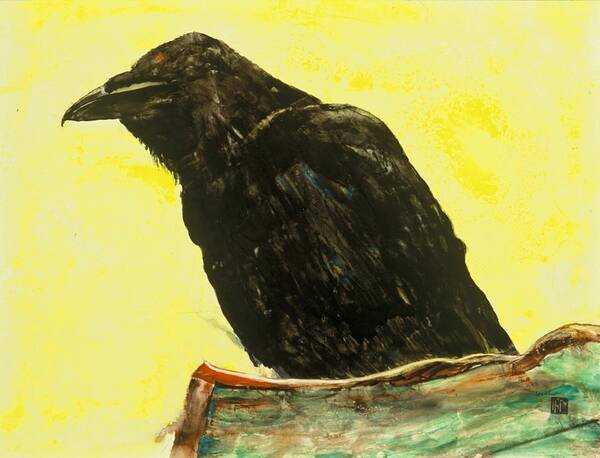 Blackbird Art Print featuring the painting Blackbird by Gary DeBroekert