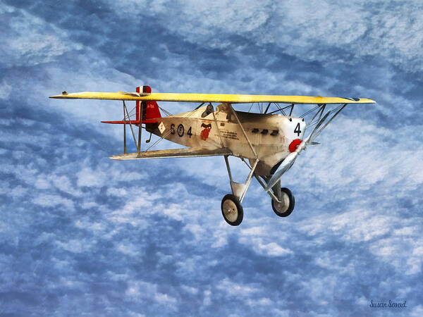 Plane Art Print featuring the photograph 1920s Biplane by Susan Savad