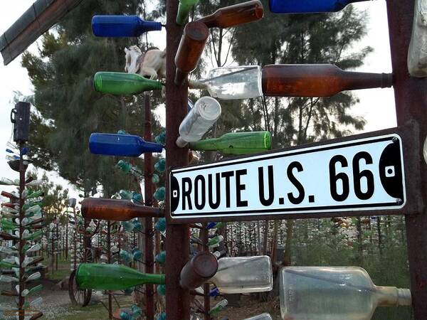 Bottle Trees Art Print featuring the photograph Bottle Trees Route 66 by Glenn McCarthy Art and Photography