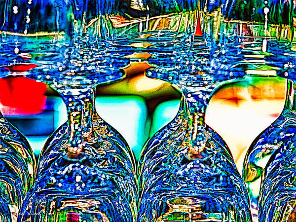 Abstract Art Print featuring the photograph Bottoms Up by Don Vine