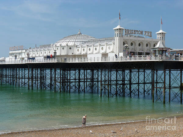 Brighton Art Print featuring the photograph Brighton Pier - Sussex by the Sea by Phil Banks