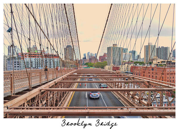 Wright Art Print featuring the photograph Brooklyn Bridge by Paulette B Wright