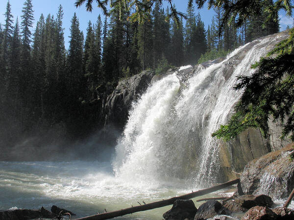 Landscape Art Print featuring the photograph Bugaboo Falls by Gerry Bates