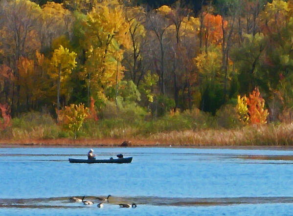 Canoe Art Print featuring the photograph Canoer 2 by Aimee L Maher ALM GALLERY