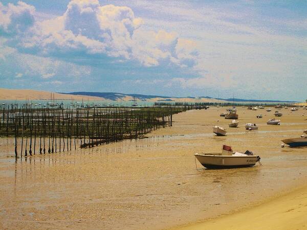 Cap Ferret Art Print featuring the photograph Cap Ferret beach by Dany Lison