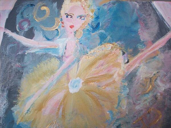 Ballet Art Print featuring the painting Changement Ballet by Judith Desrosiers